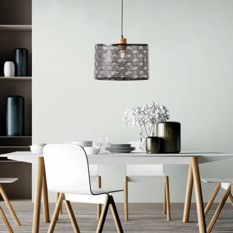 Suspension Brilliant Santy Noir, 1 lumière