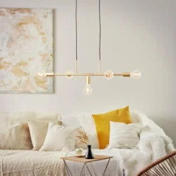 Suspension Brilliant Skylab Or, 5 lumières