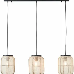Suspension Brilliant Tannah Noir, 3 lumières