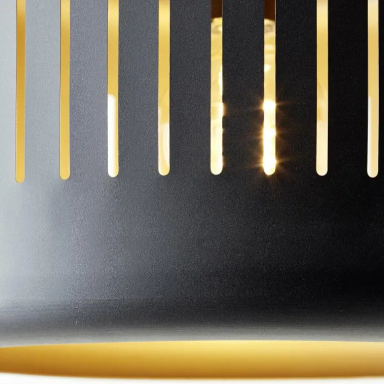 Suspension Brilliant Tyas Noir, 1 lumière