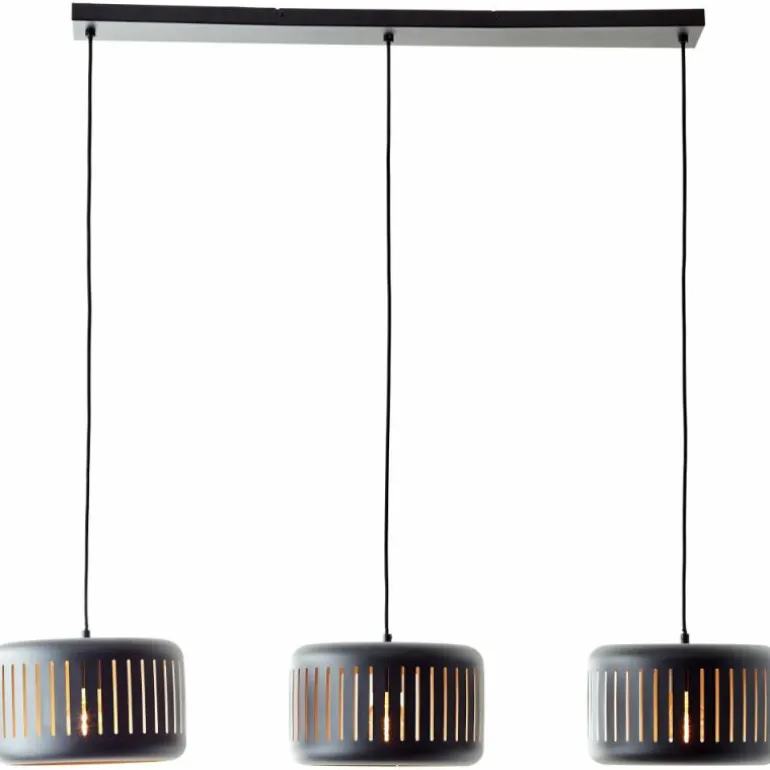 Suspension Brilliant Tyas Noir, 3 lumières