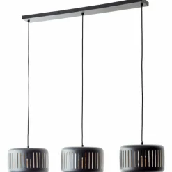 Suspension Brilliant Tyas Noir, 3 lumières