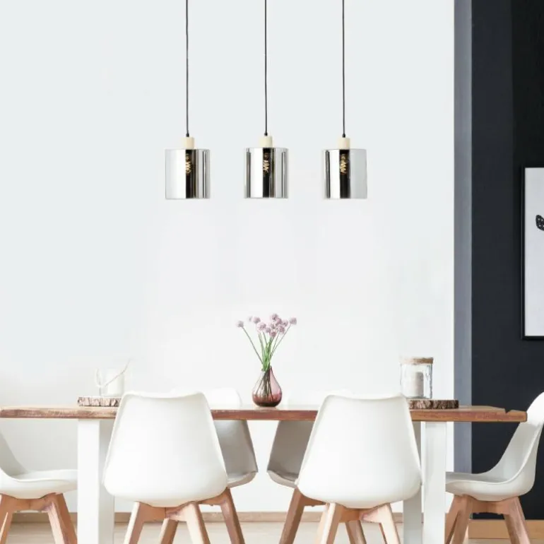 Suspension Brilliant Weald Noir, 3 lumières