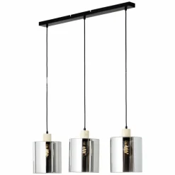 Suspension Brilliant Weald Noir, 3 lumières