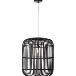 Suspension Brilliant Woodrow Noir, 1 lumière