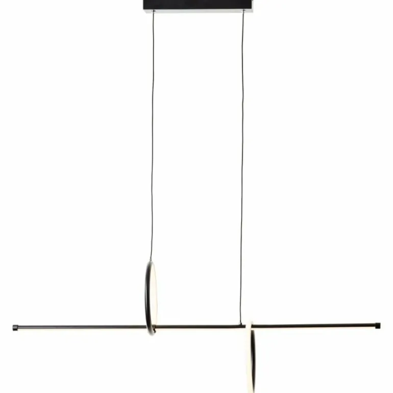 Suspension Brilliant Zeus LED Noir, 1 lumière, Télécommandes