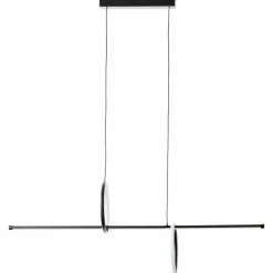 Suspension Brilliant Zeus LED Noir, 1 lumière, Télécommandes