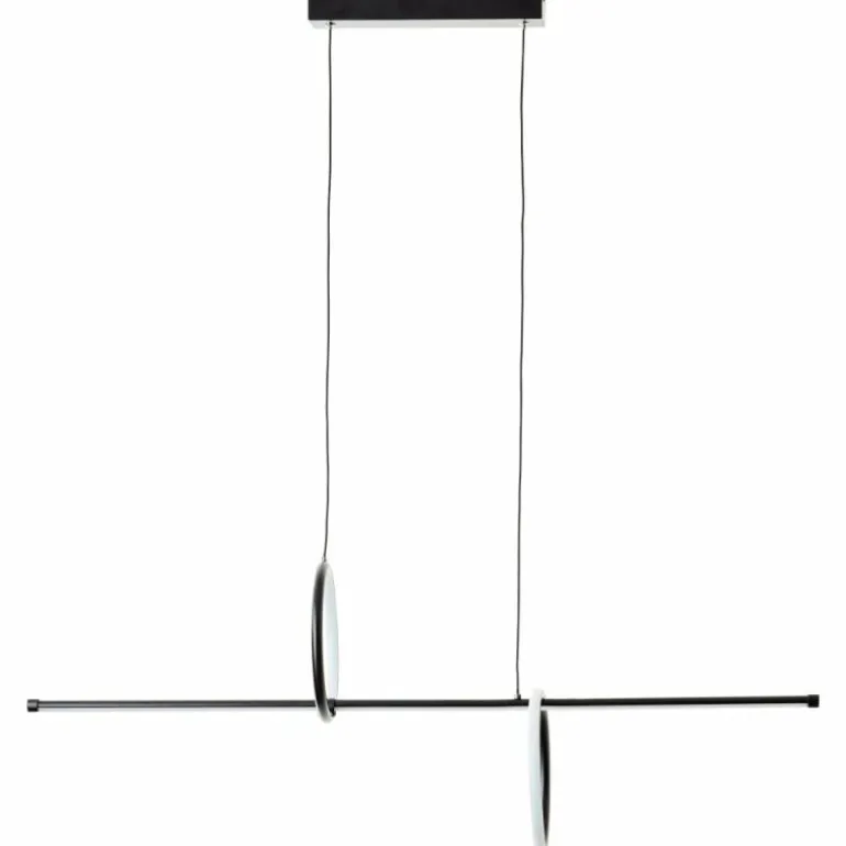 Suspension Brilliant Zeus LED Noir, 1 lumière, Télécommandes