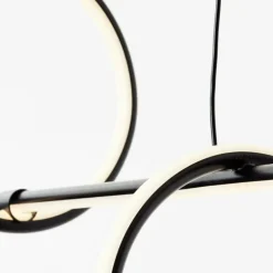 Suspension Brilliant Zeus LED Noir, 1 lumière, Télécommandes