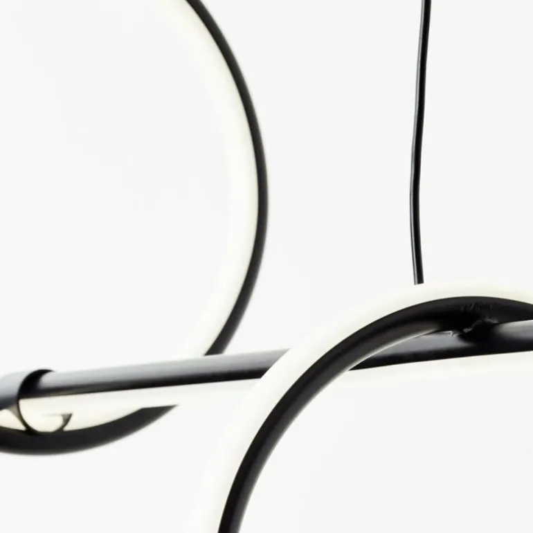 Suspension Brilliant Zeus LED Noir, 1 lumière, Télécommandes