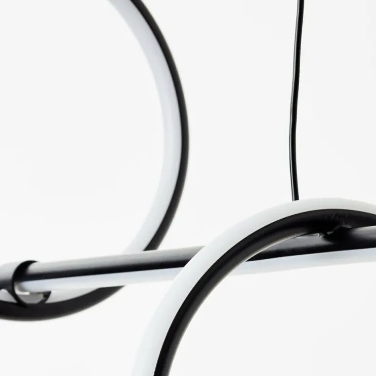 Suspension Brilliant Zeus LED Noir, 1 lumière, Télécommandes