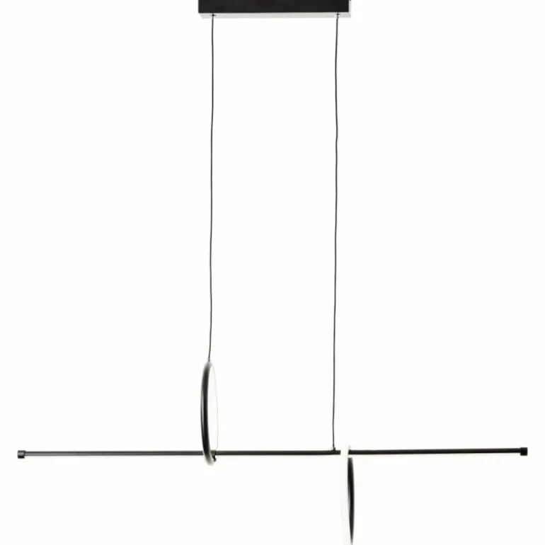 Suspension Brilliant Zeus LED Noir, 1 lumière, Télécommandes