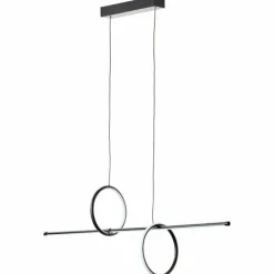 Suspension Brilliant Zeus LED Noir, 1 lumière, Télécommandes