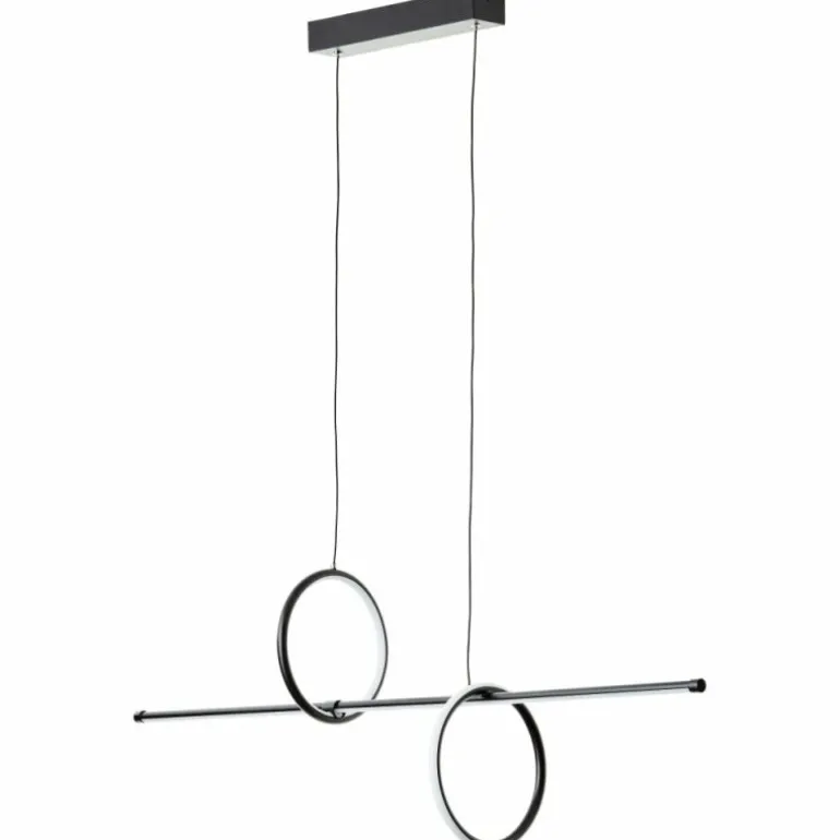 Suspension Brilliant Zeus LED Noir, 1 lumière, Télécommandes