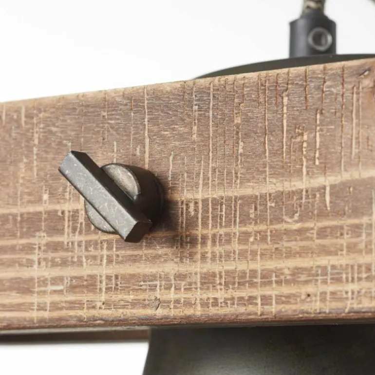 Suspension Brilliant-Leuchten Decca Bois foncé, Noir, 5 lumières