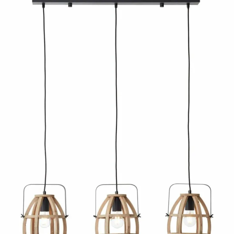 Suspension Brilliant-Leuchten Calley Noir, 3 lumières