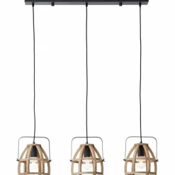 Suspension Brilliant-Leuchten Calley Noir, 3 lumières