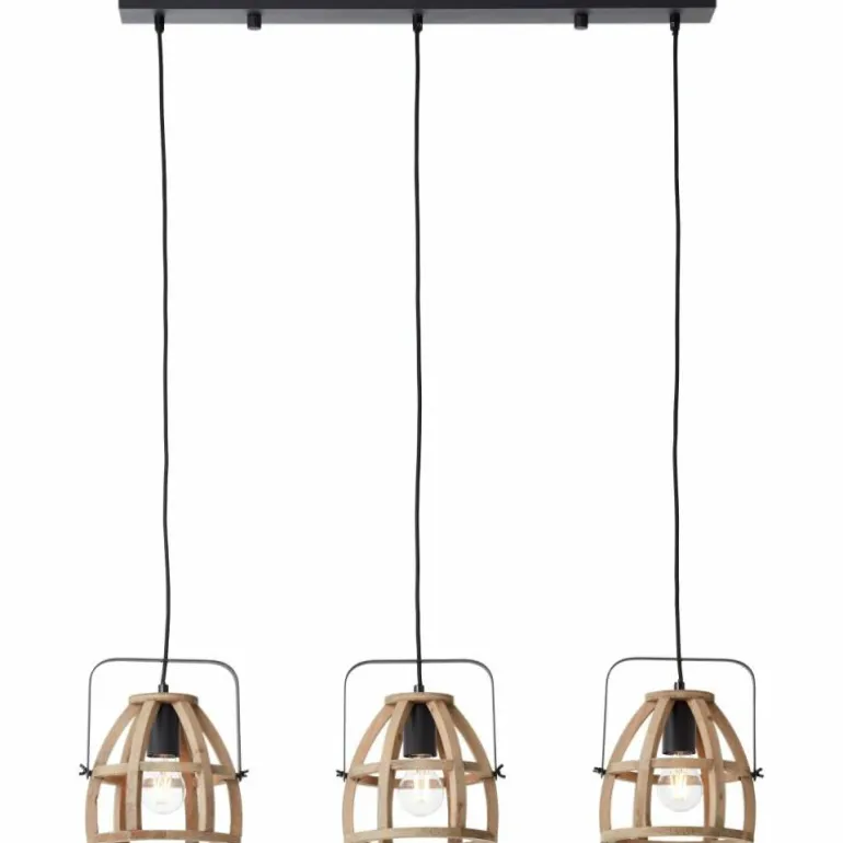 Suspension Brilliant-Leuchten Calley Noir, 3 lumières