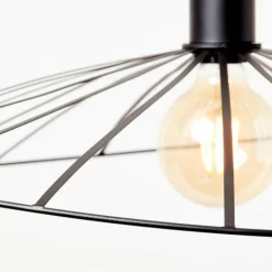 Suspension Brilliant-Leuchten Leika Noir, 1 lumière