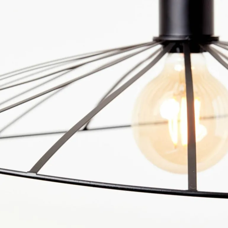 Suspension Brilliant-Leuchten Leika Noir, 1 lumière