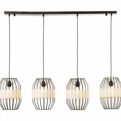 Suspension Brilliant-Leuchten Slope Noir, 4 lumières