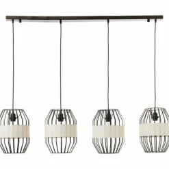 Suspension Brilliant-Leuchten Slope Noir, 4 lumières