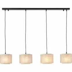 Suspension Brilliant-Leuchten Odar Noir, 4 lumières