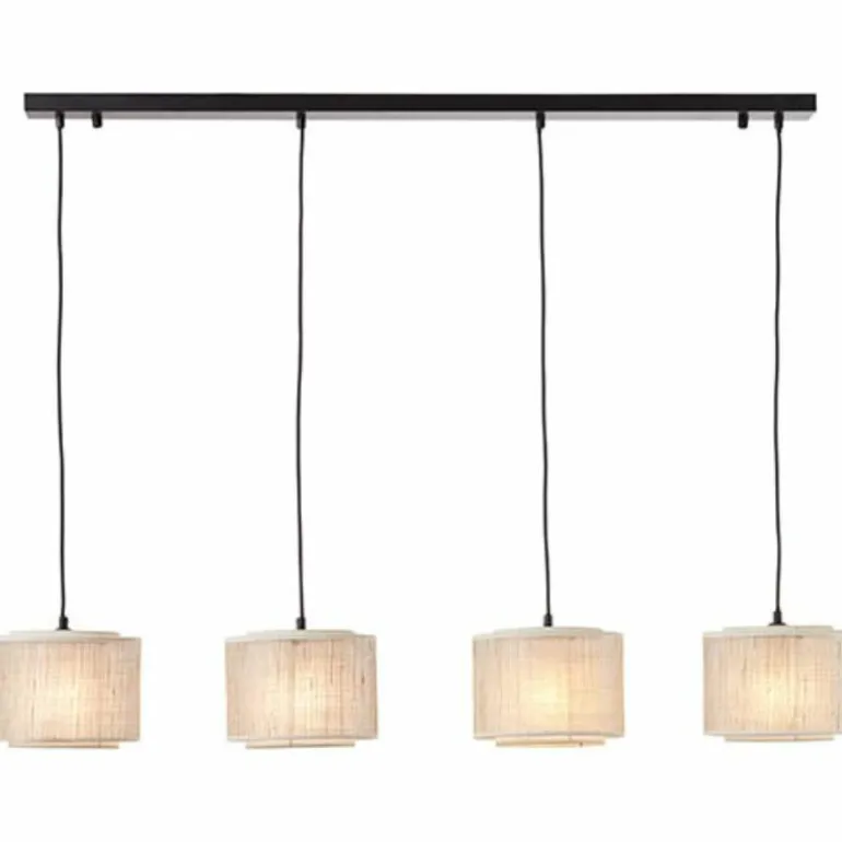 Suspension Brilliant-Leuchten Odar Noir, 4 lumières