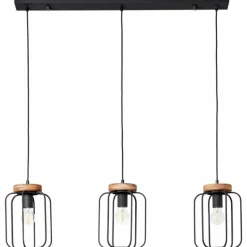 Suspension Brilliant-Leuchten Tosh Noir, 3 lumières
