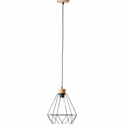 Suspension Brilliant-Leuchten Drewno Bois clair, Noir, 1 lumière