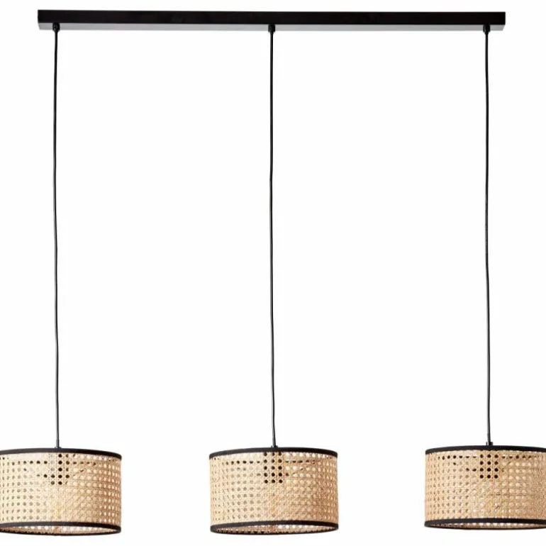 Suspension Brilliant-Leuchten Wiley Noir, 3 lumières