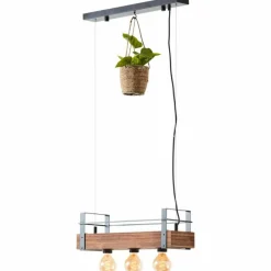 Suspension Brilliant-Leuchten Bankwood Noir, 3 lumières