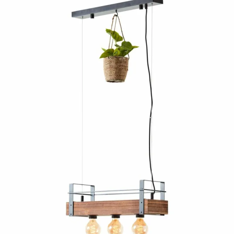 Suspension Brilliant-Leuchten Bankwood Noir, 3 lumières