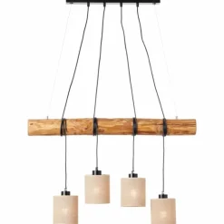 Suspension Brilliant-Leuchten Vander Écru, Noir, 4 lumières