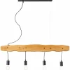Suspension Brilliant-Leuchten Baker Bois clair, Noir, 4 lumières