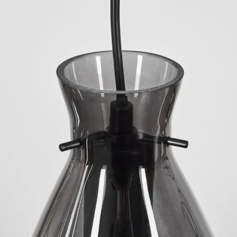 Suspension Brolla Noir, 3 lumières