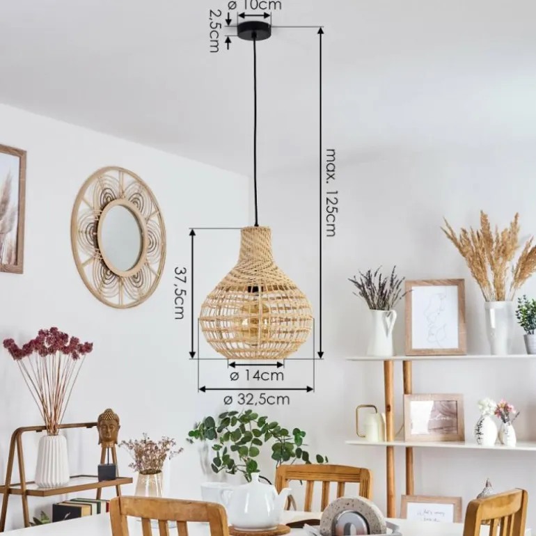 Suspension Bulach Noir, 1 lumière