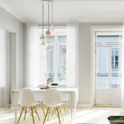 Suspension By Rydens Cabano Acier brossé, 5 lumières