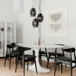 Suspension By Rydens Ebbot Noir, 3 lumières