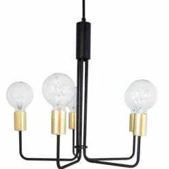 Suspension By Rydens Fondi Noir, 5 lumières