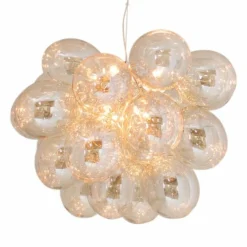 Suspension By Rydens Gross Ambre, 8 lumières