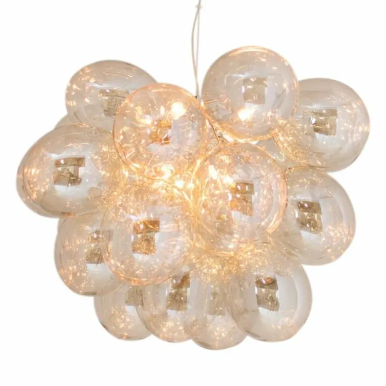 Suspension By Rydens Gross Ambre, 8 lumières