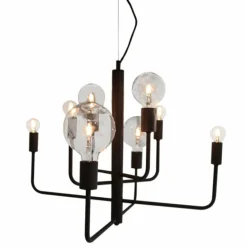 Suspension By Rydens Random Noir, 8 lumières