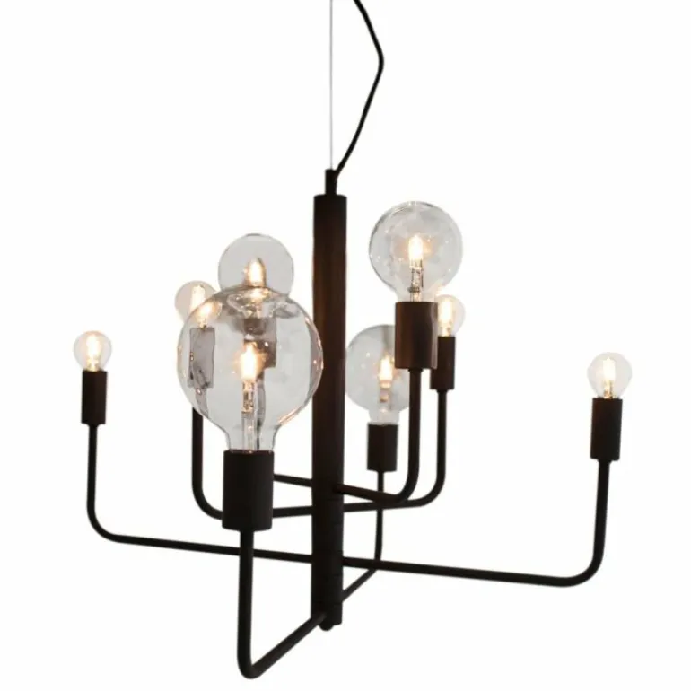 Suspension By Rydens Random Noir, 8 lumières