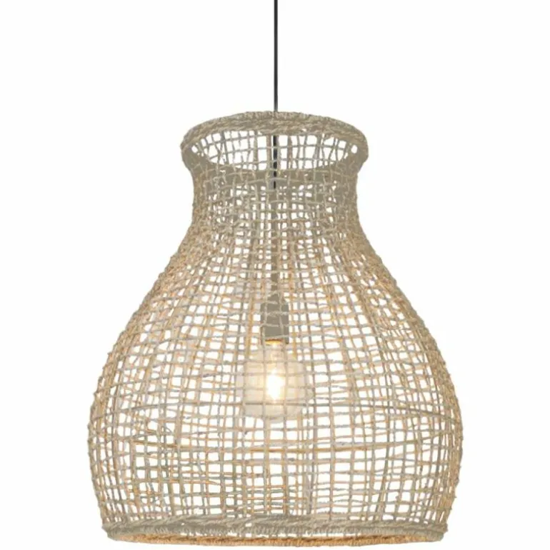 Suspension By Rydens Seagrass Écru, 1 lumière