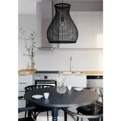 Suspension By Rydens Seagrass Noir, 1 lumière