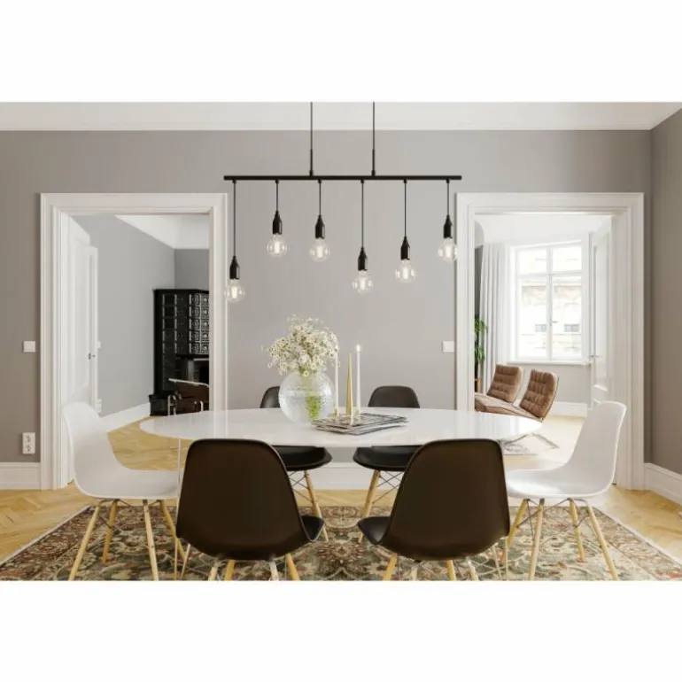 Suspension By Rydens Skyline Noir, 6 lumières