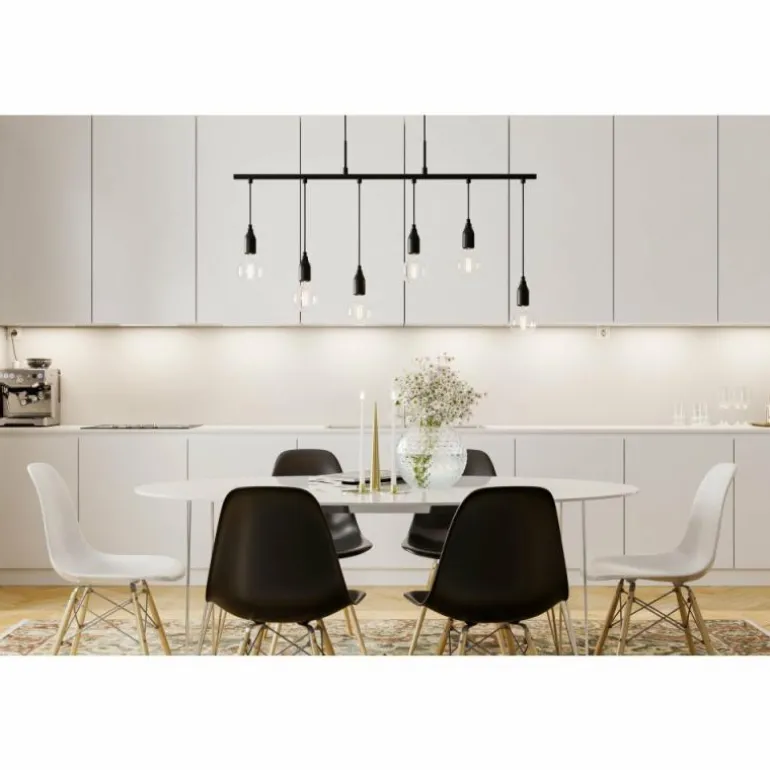 Suspension By Rydens Skyline Noir, 6 lumières