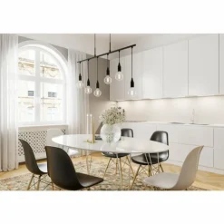 Suspension By Rydens Skyline Noir, 6 lumières