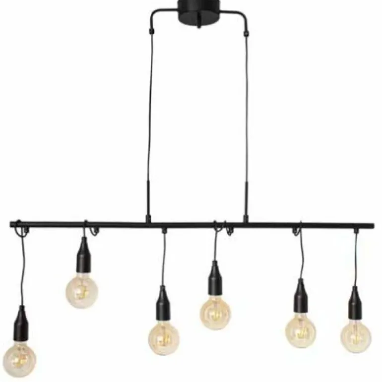 Suspension By Rydens Skyline Noir, 6 lumières